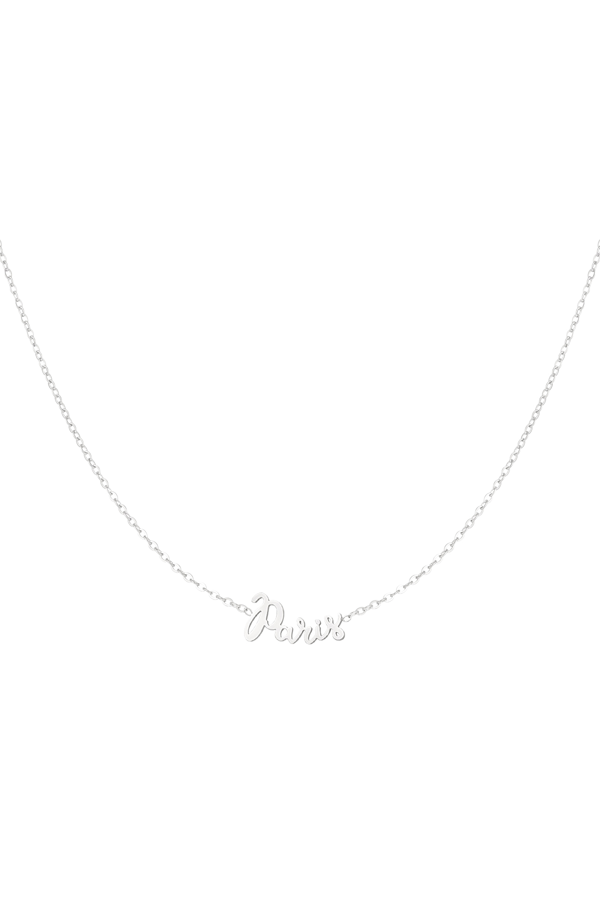 Paris necklace - Silver Color color 