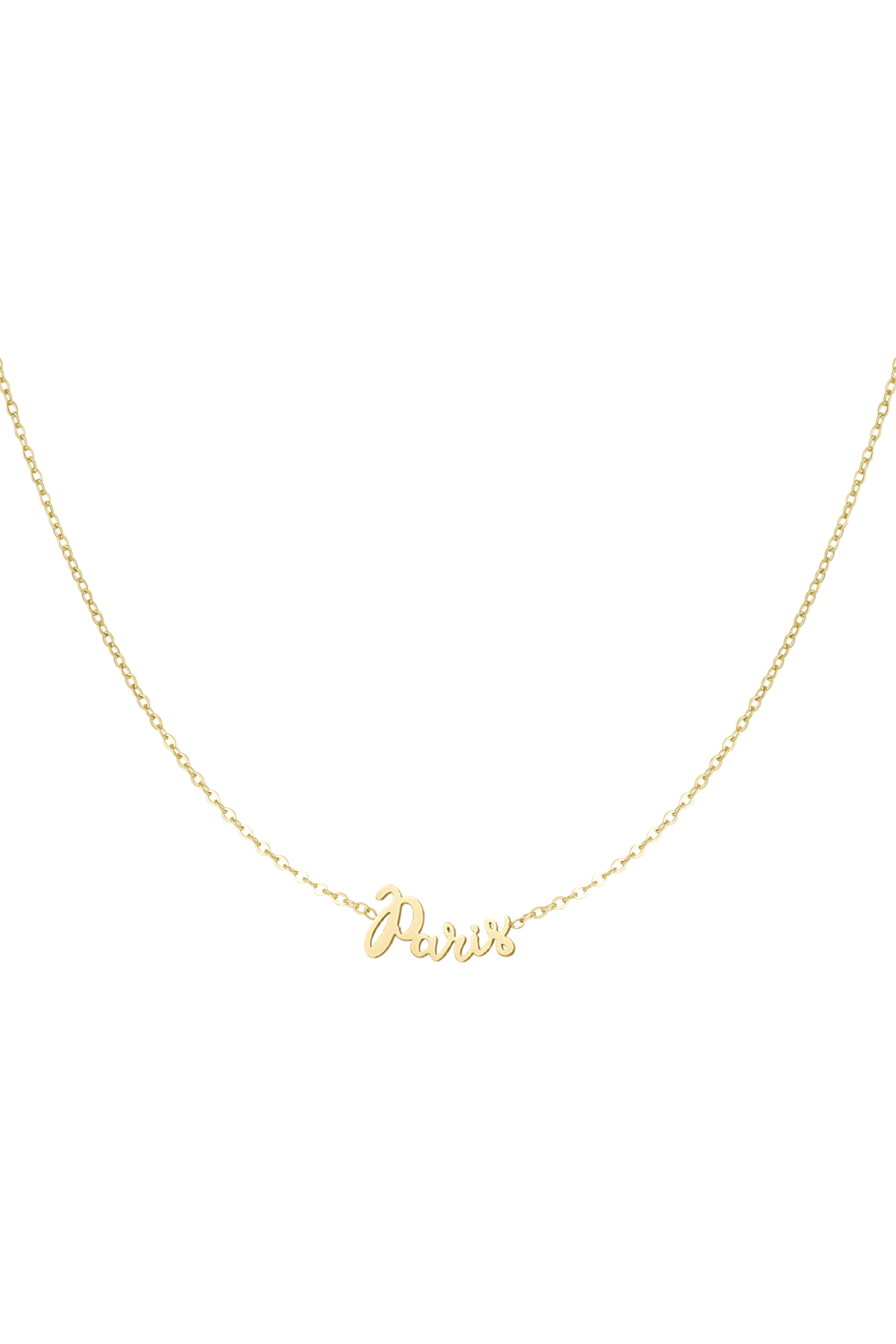 Paris necklace - gold h5 