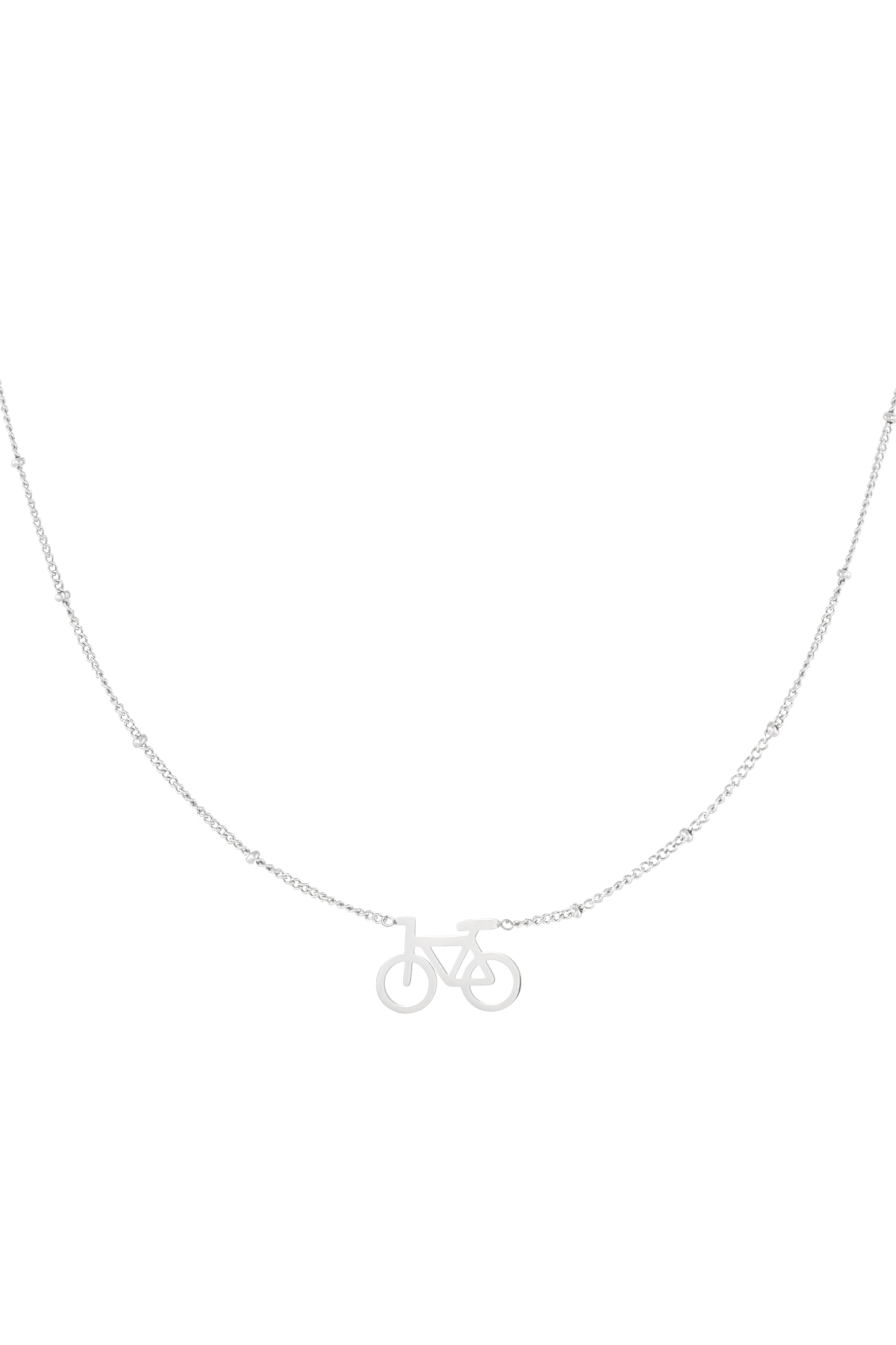 Cycle chic necklace - silver h5 