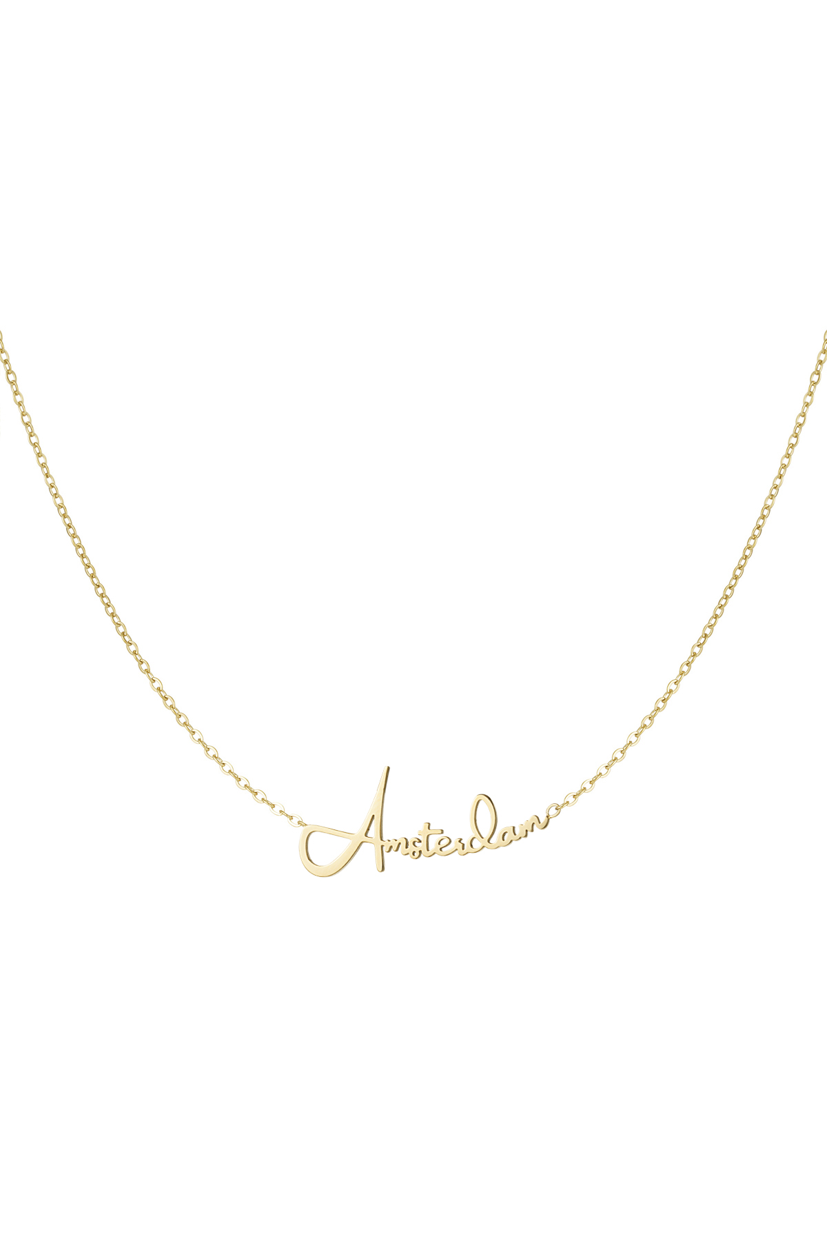 Amsterdam necklace - Gold color h5 