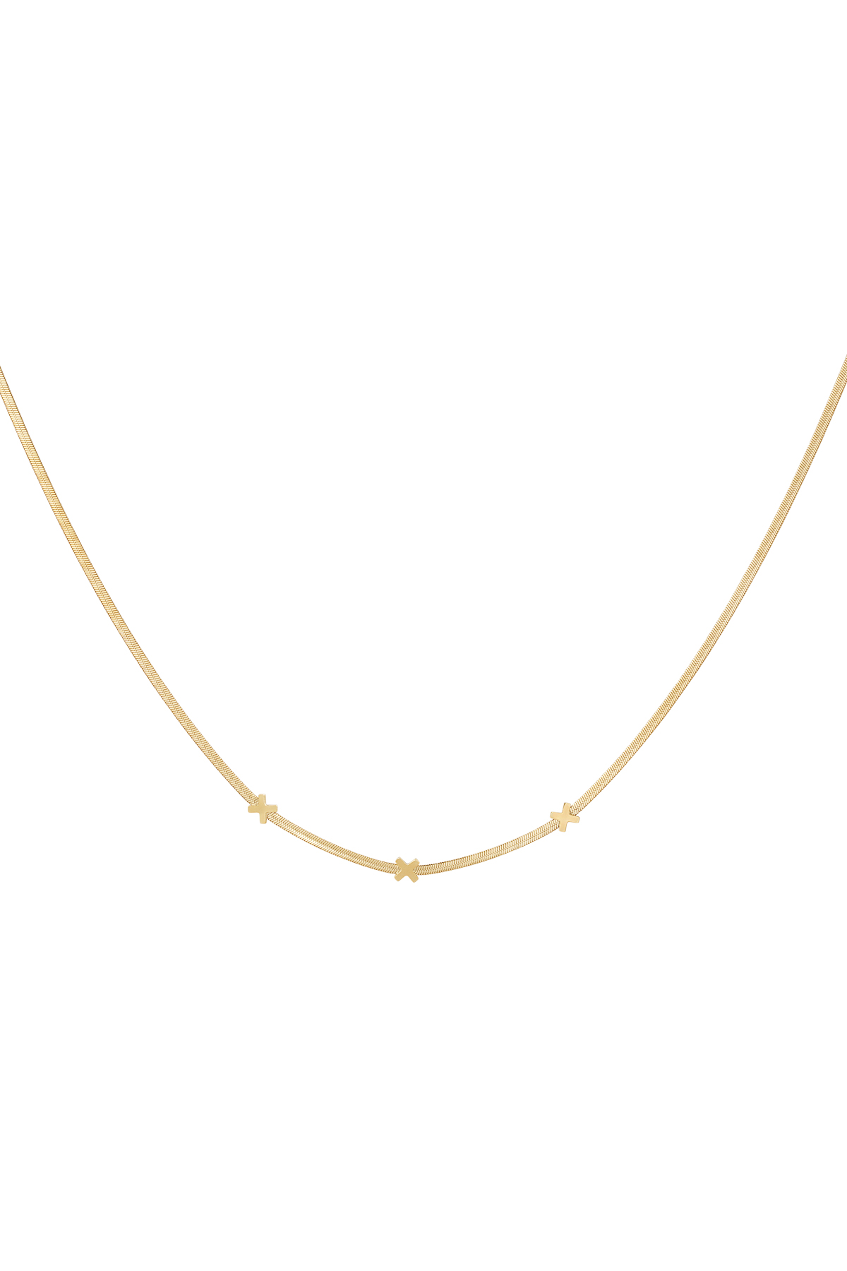 Triple X Amsterdam necklace - gold h5 