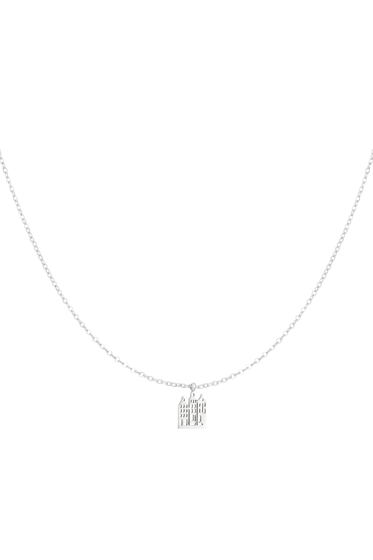 Canal house necklace - silver h5 