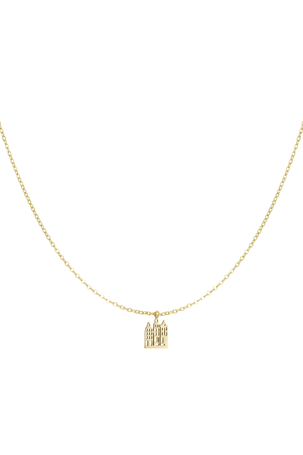 Canal house necklace - gold h5 