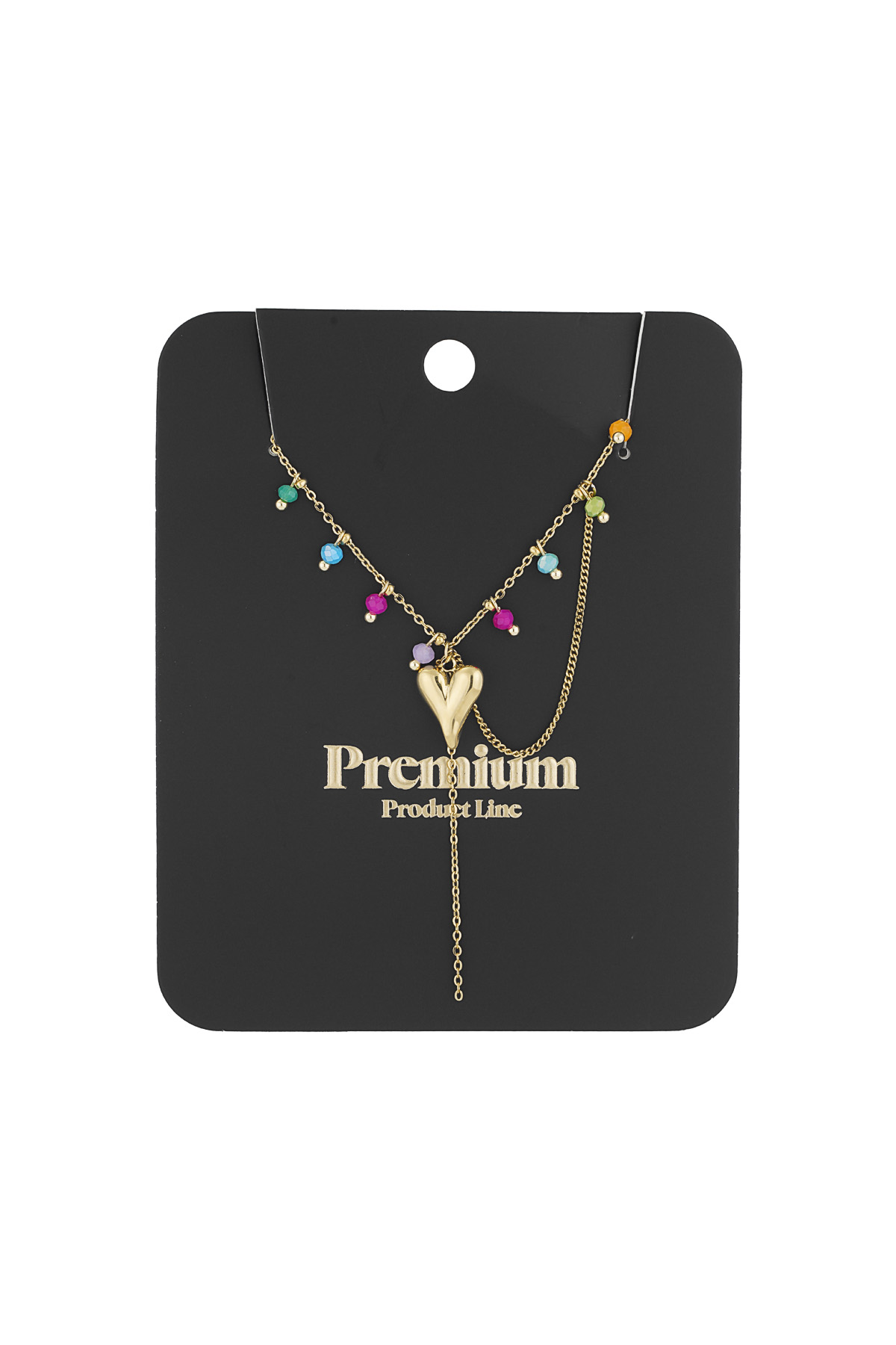 Necklace love wins - Gold color 2