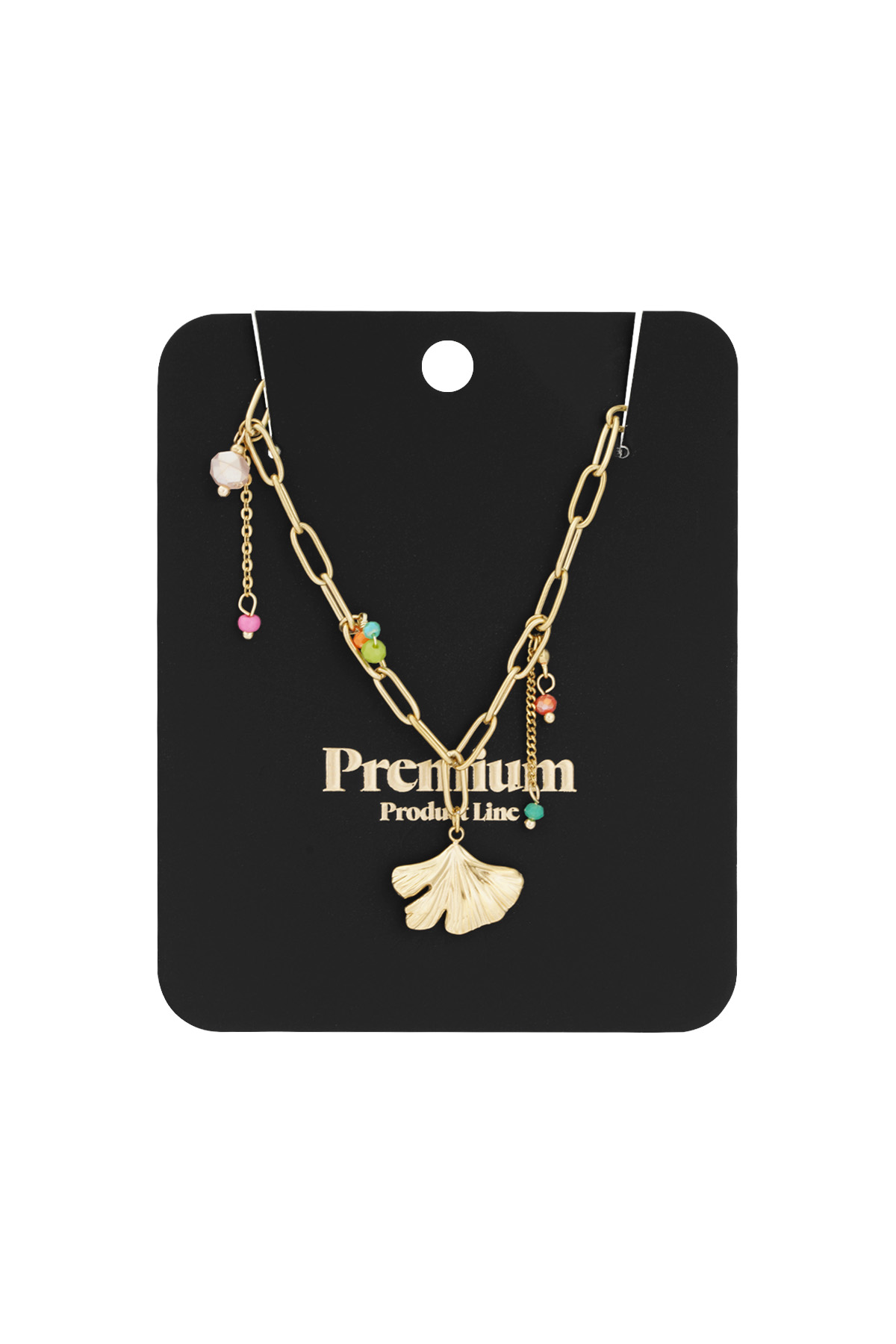 Vivid vibes necklace - Gold color h5 Picture3