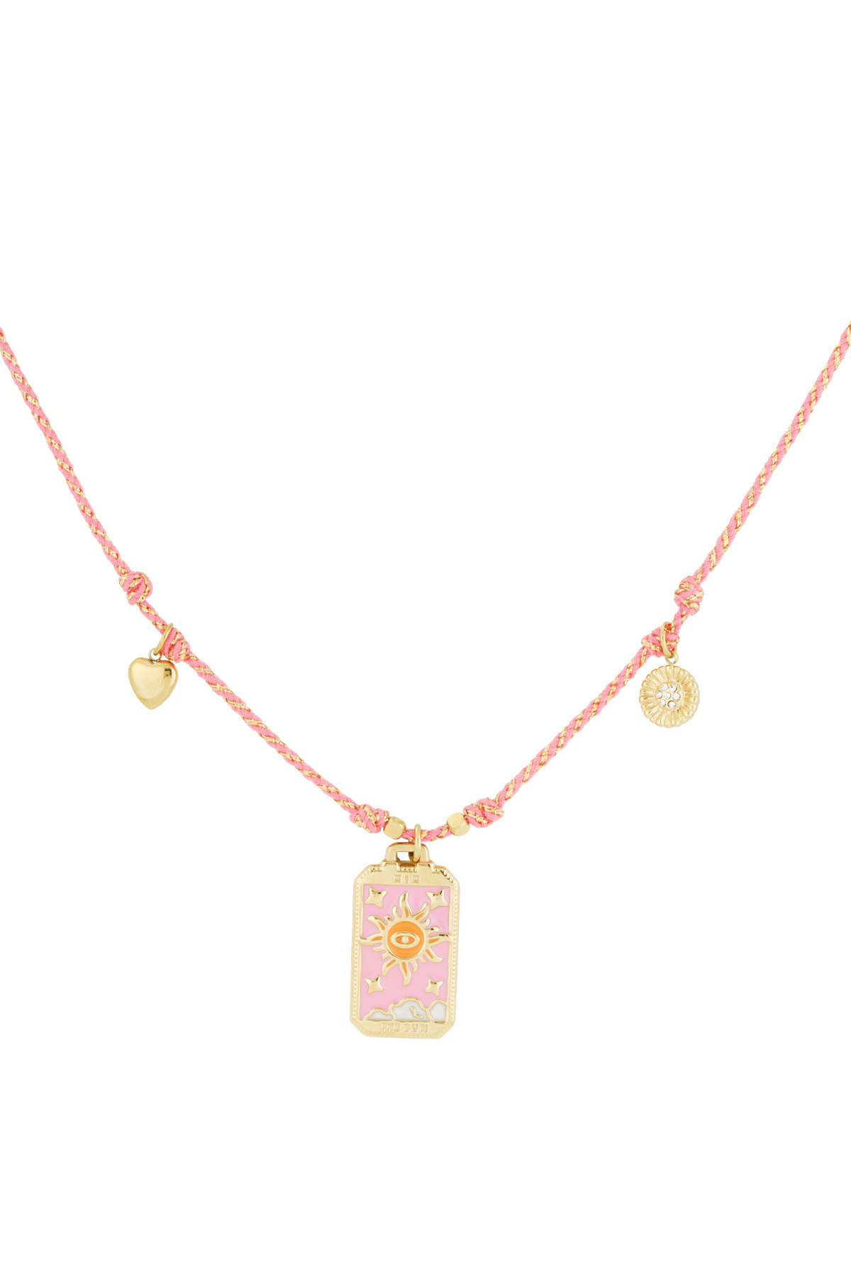 Aurora ketting - Roze & goud kleur