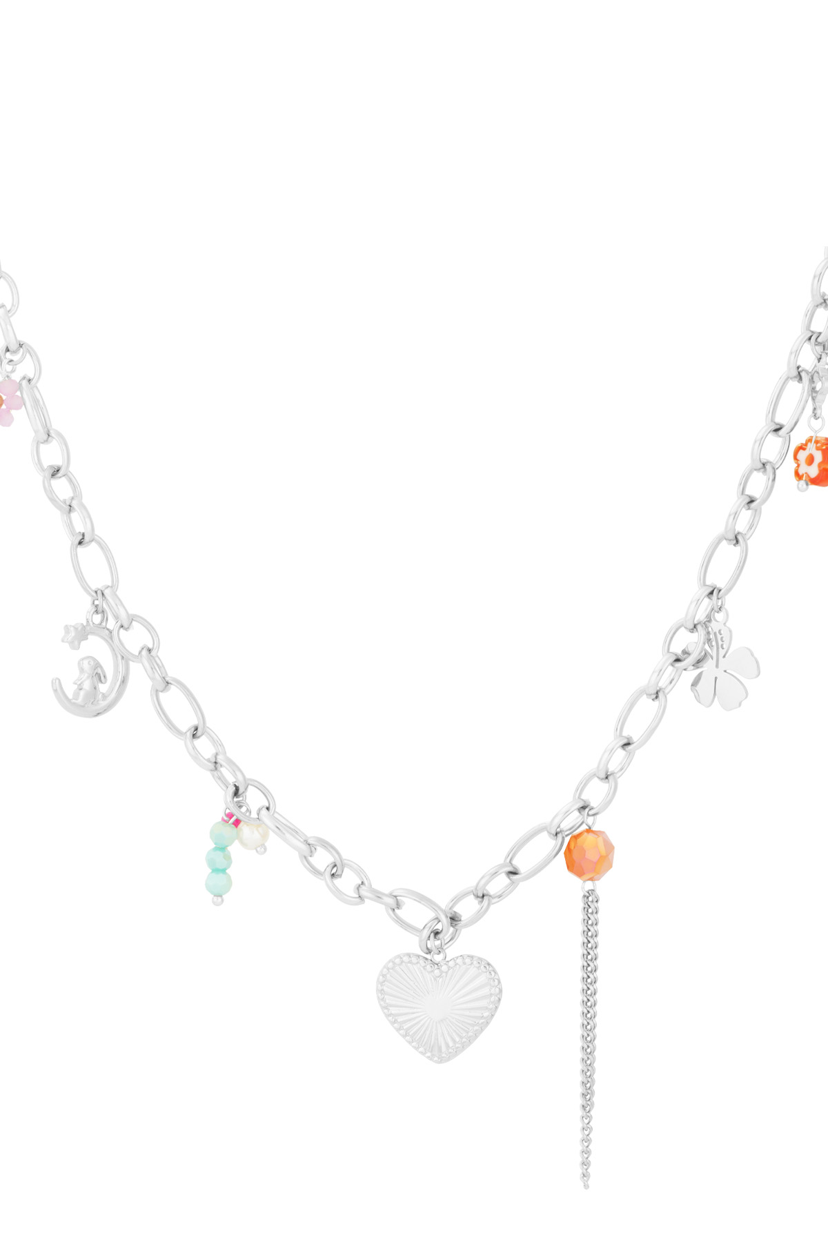 Charm necklace loop dreams - Silver color 