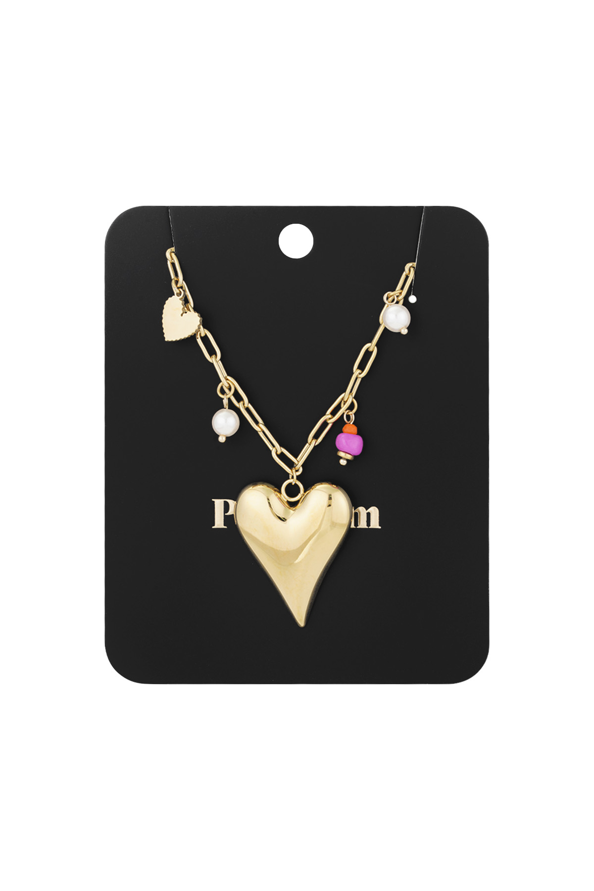 Charm necklace love moment - Gold color h5 Picture3