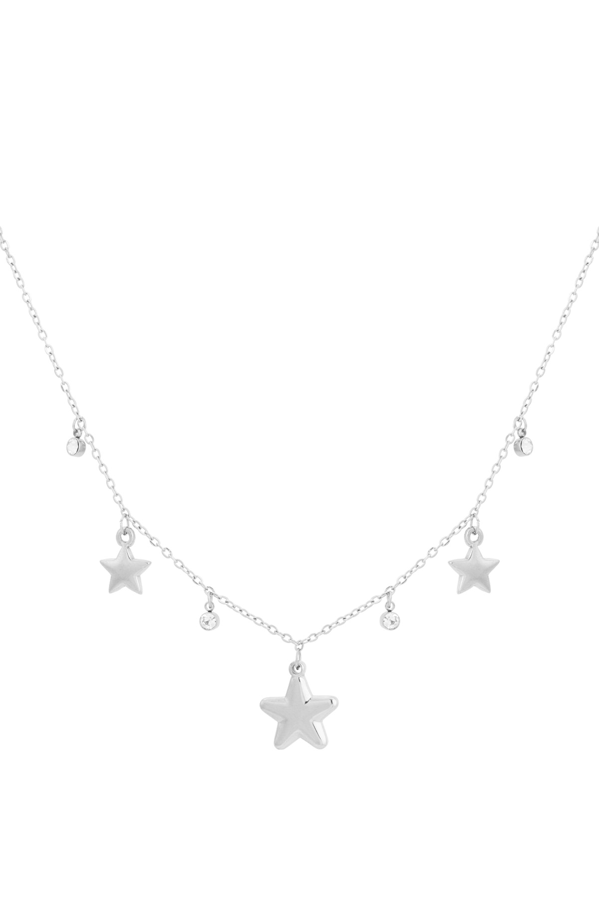 Stargaze necklace - Silver color h5 