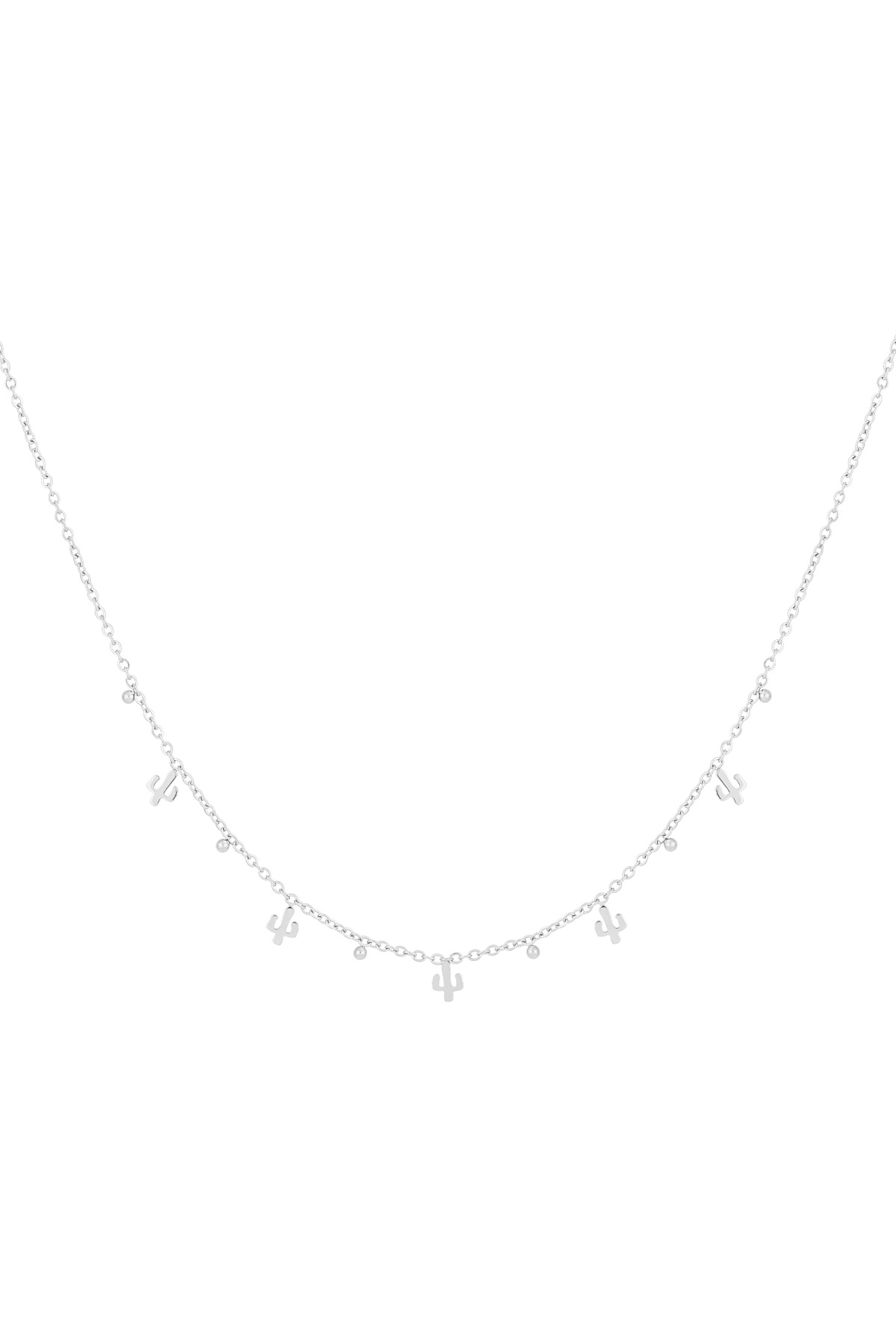 Desert necklace - Silver color h5 