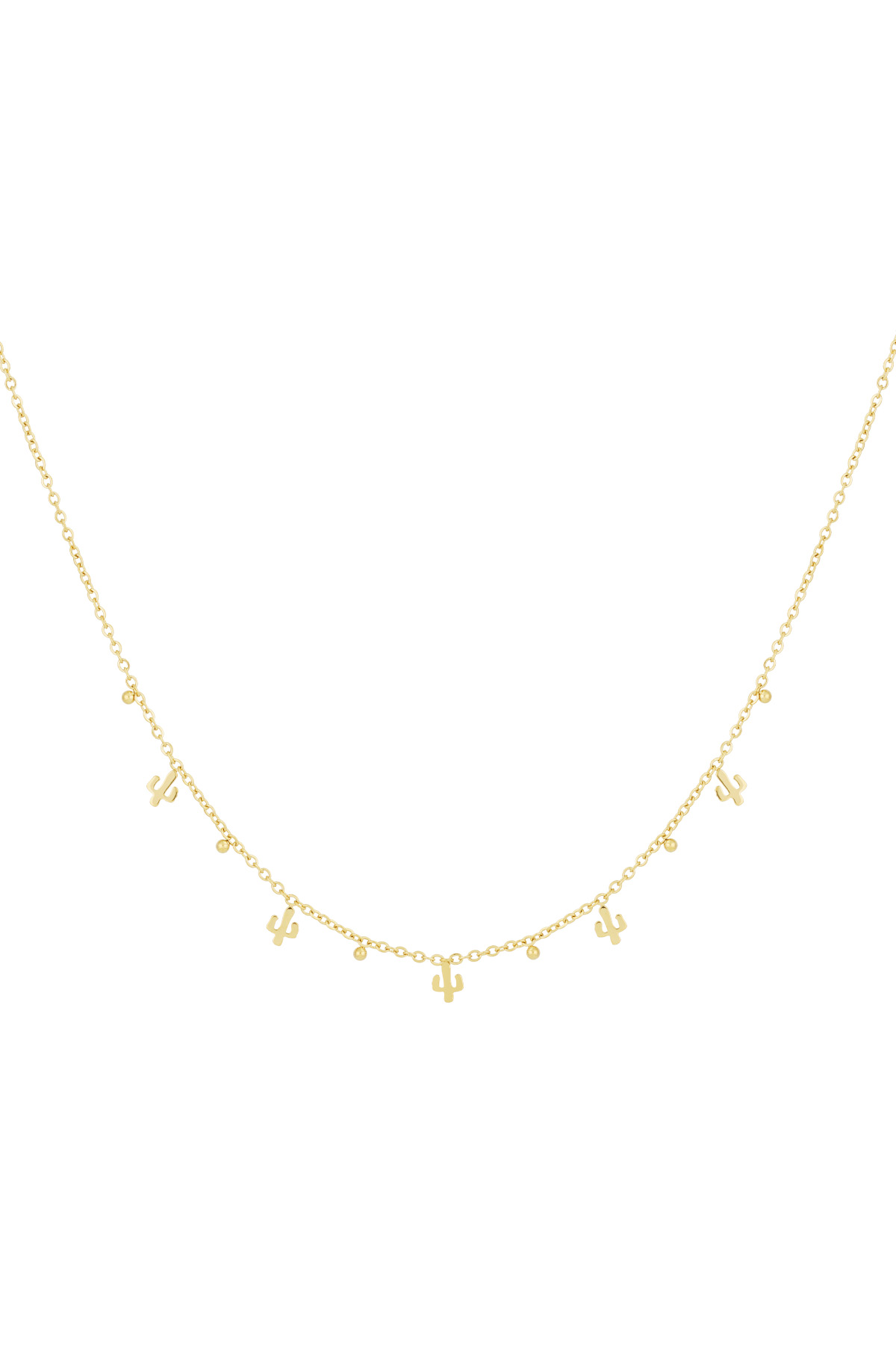 Desert necklace - Gold color h5 