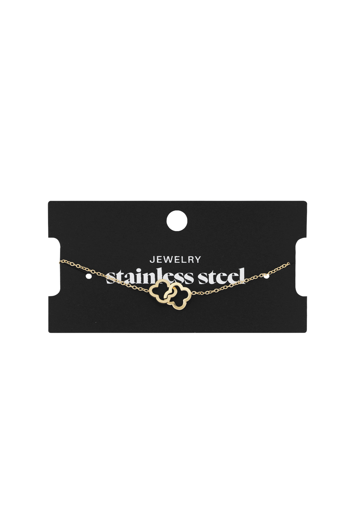 Linked luck bracelet - Gold color h5 Picture3