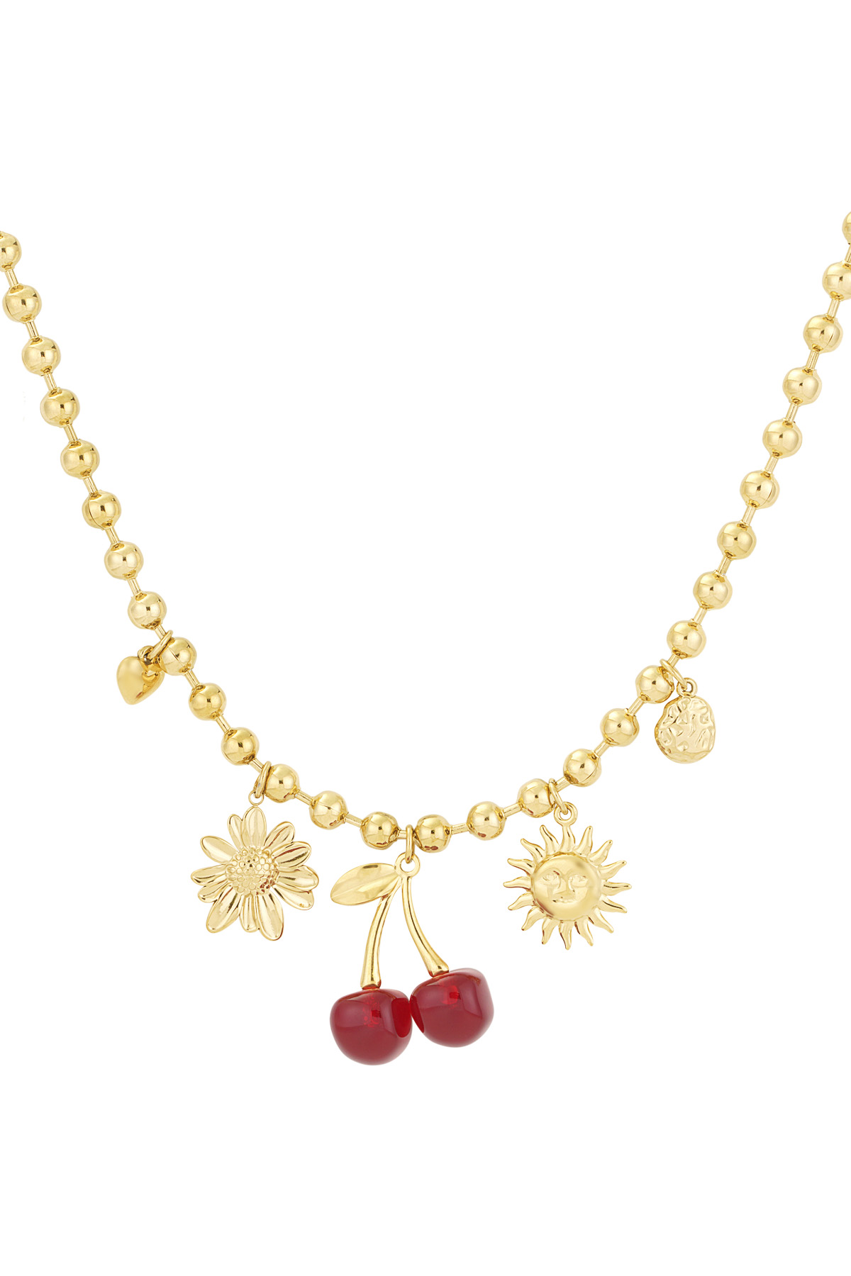 Cherry crush necklace - Gold color 2