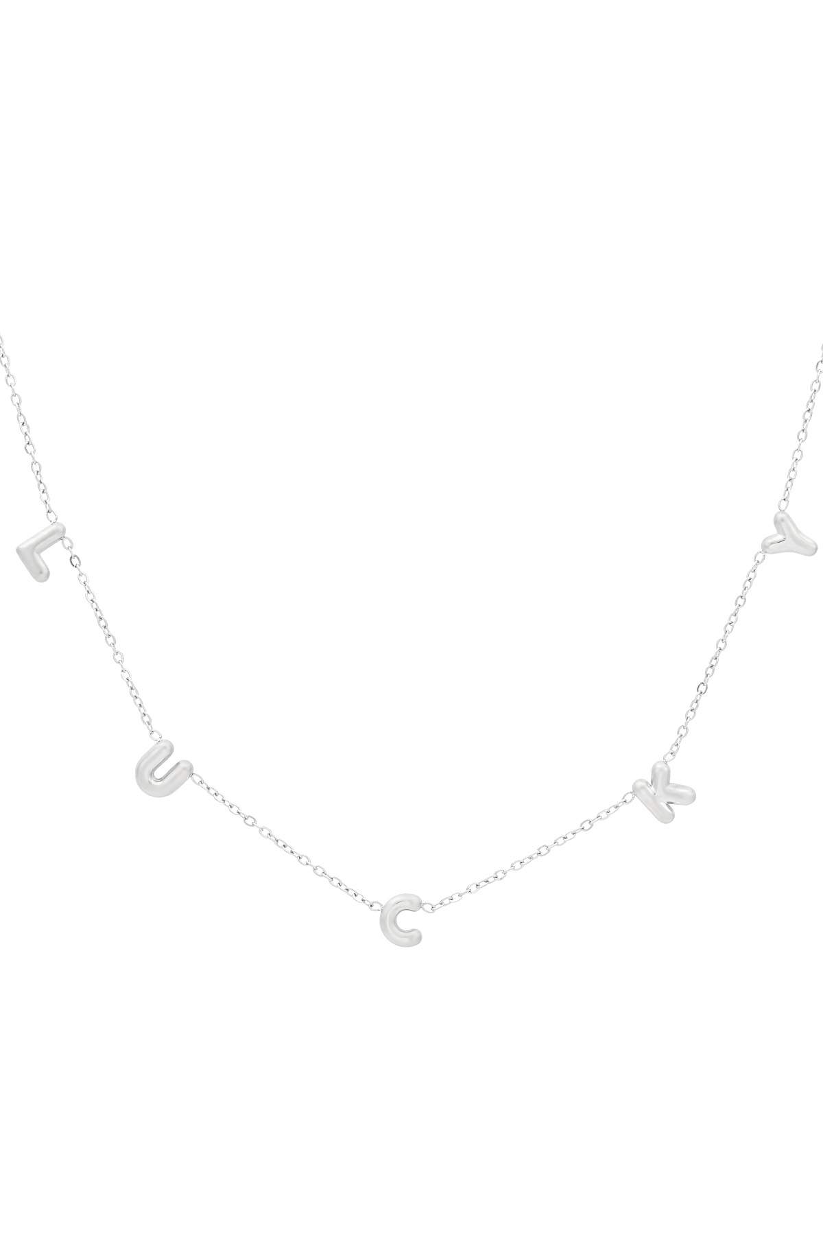 Lucky ketting - Zilver kleur h5 