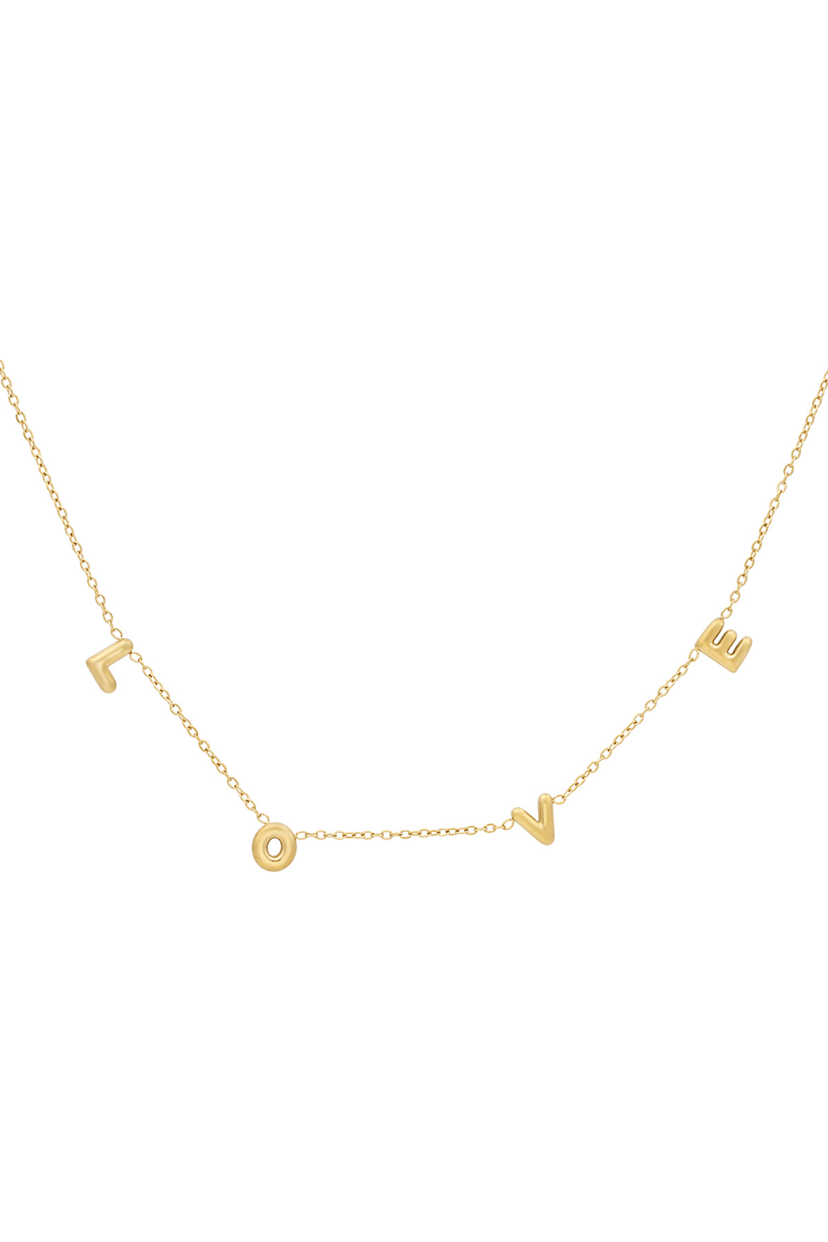 Love necklace - Gold color h5 