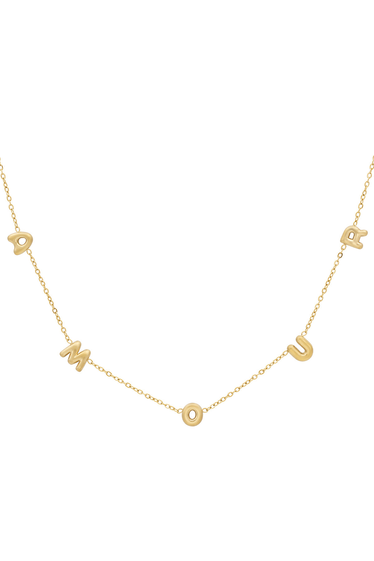 Amour necklace - Gold color h5 