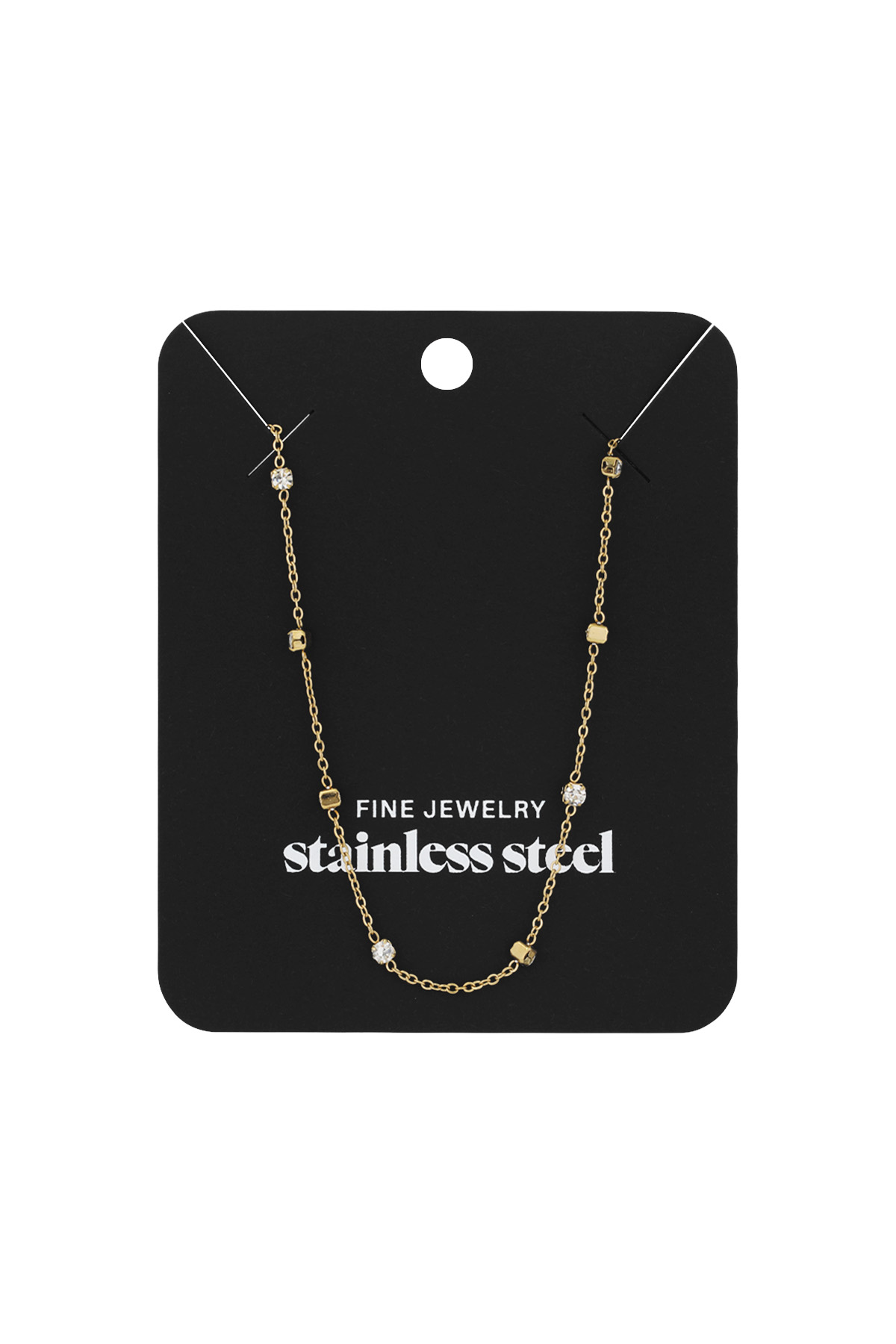 Diamond whisper necklace - Gold color 2