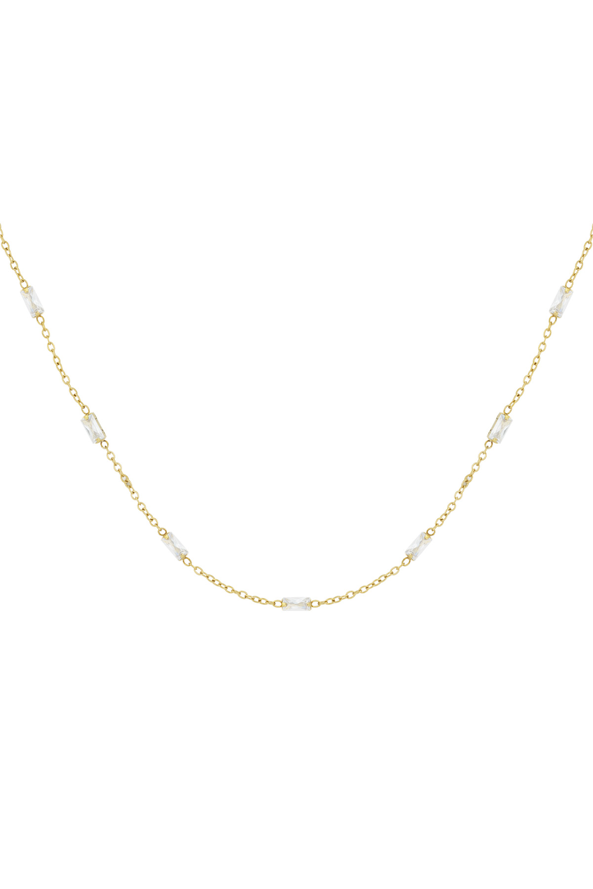 Diamond glow necklace - Gold color 2