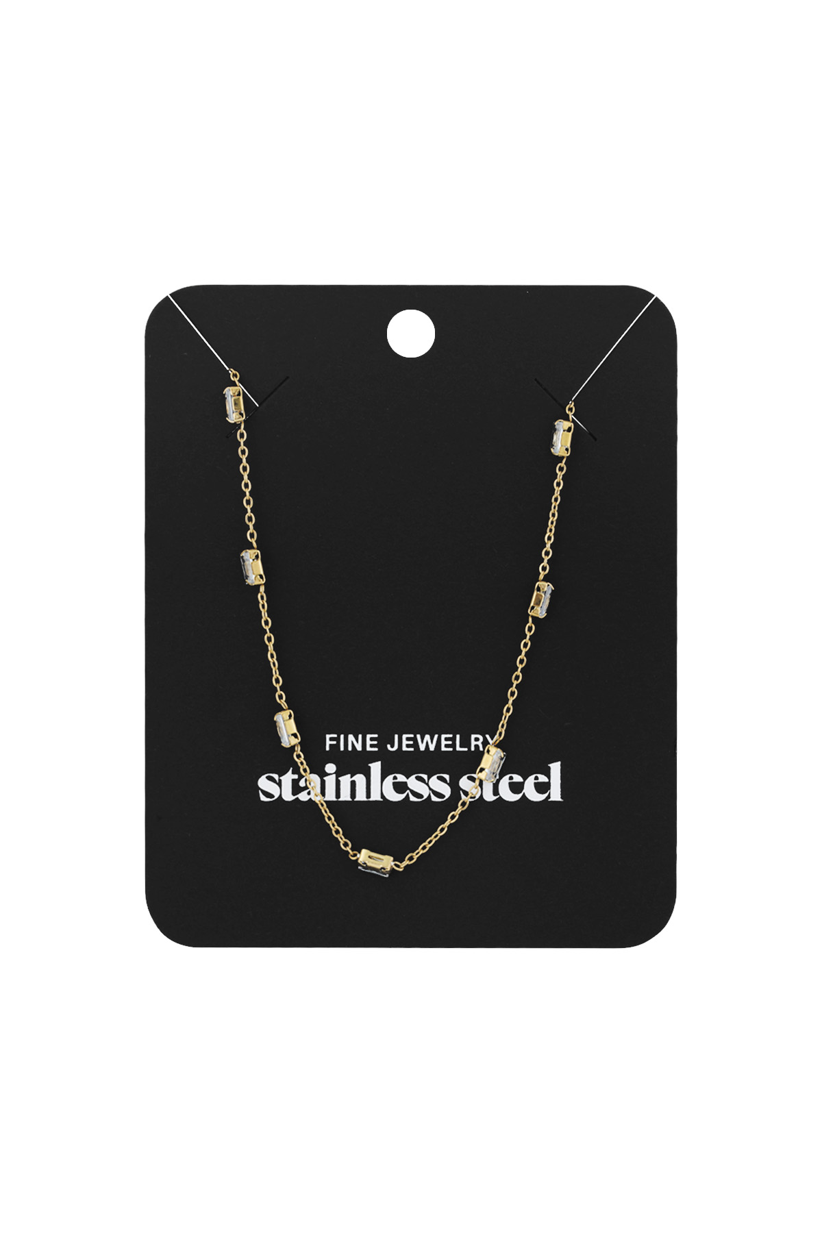 Diamond glow necklace - Gold color