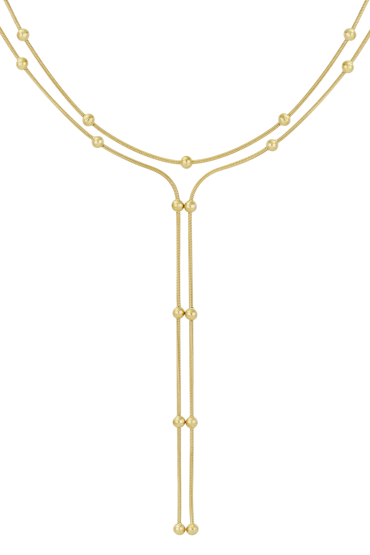 Dotty delight necklace - Gold color 2