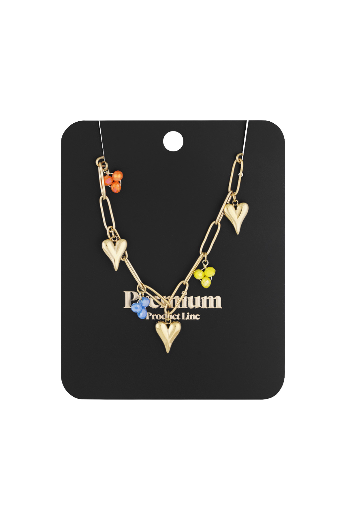 Charm necklace primary love - Gold color h5 Picture3