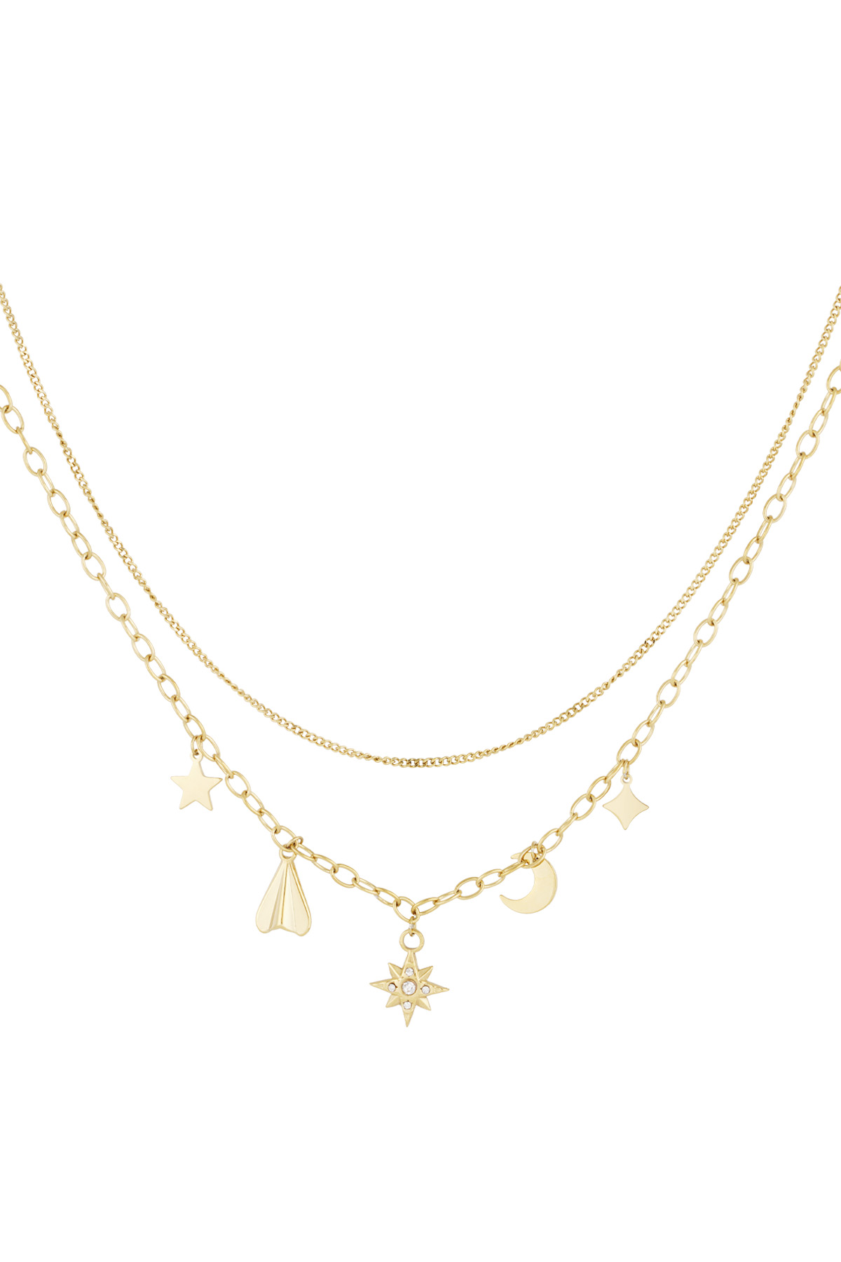 Timeless charms necklace - Gold color 2