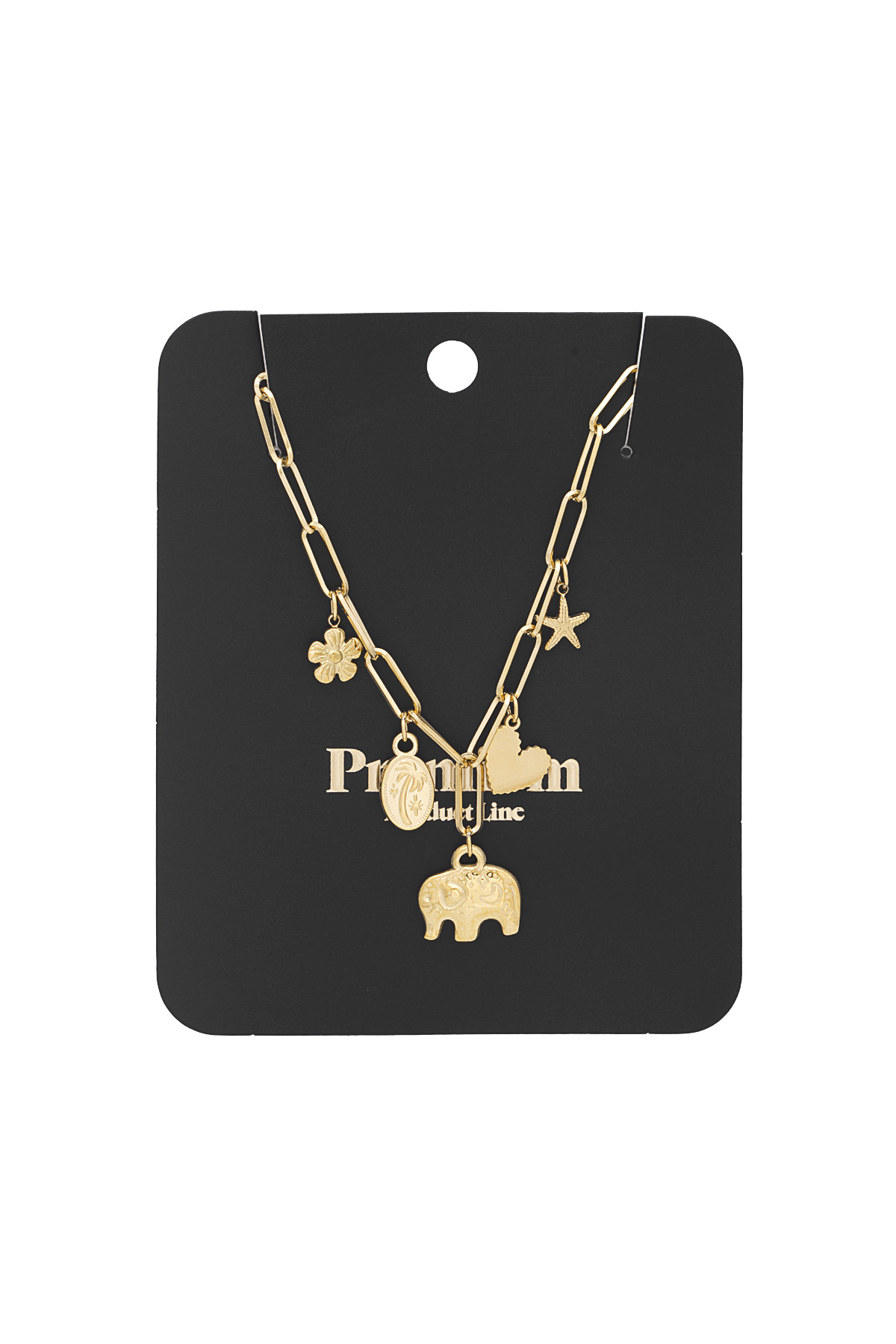 Jolly charms necklace - Gold color h5 Picture2