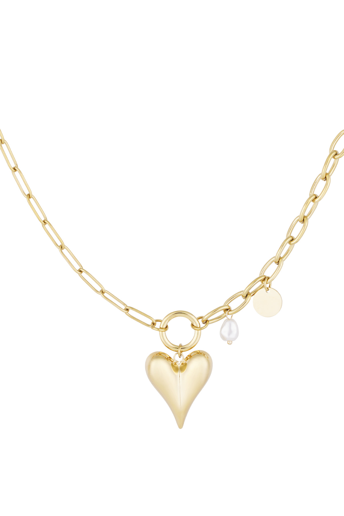 Necklace pearl baby - Gold color h5 