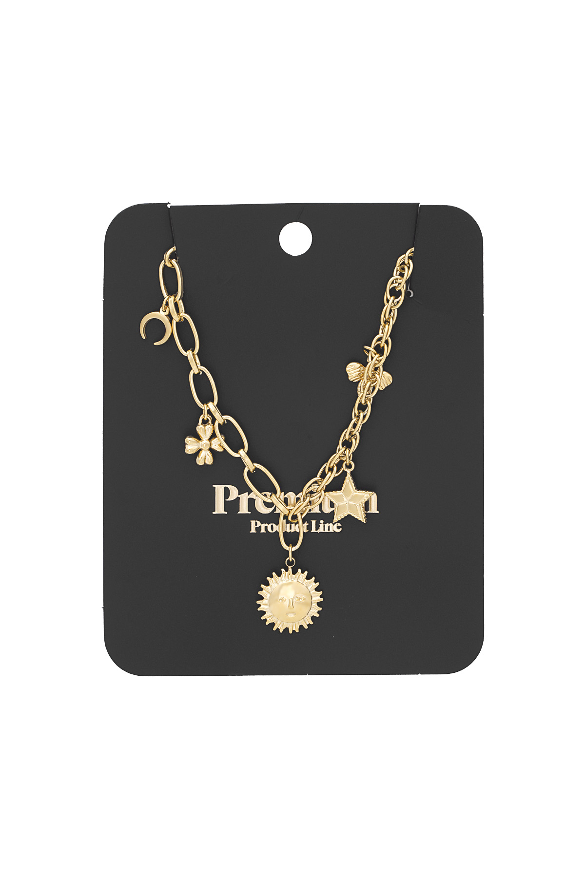 Celestial charms necklace - Gold color h5 Picture2