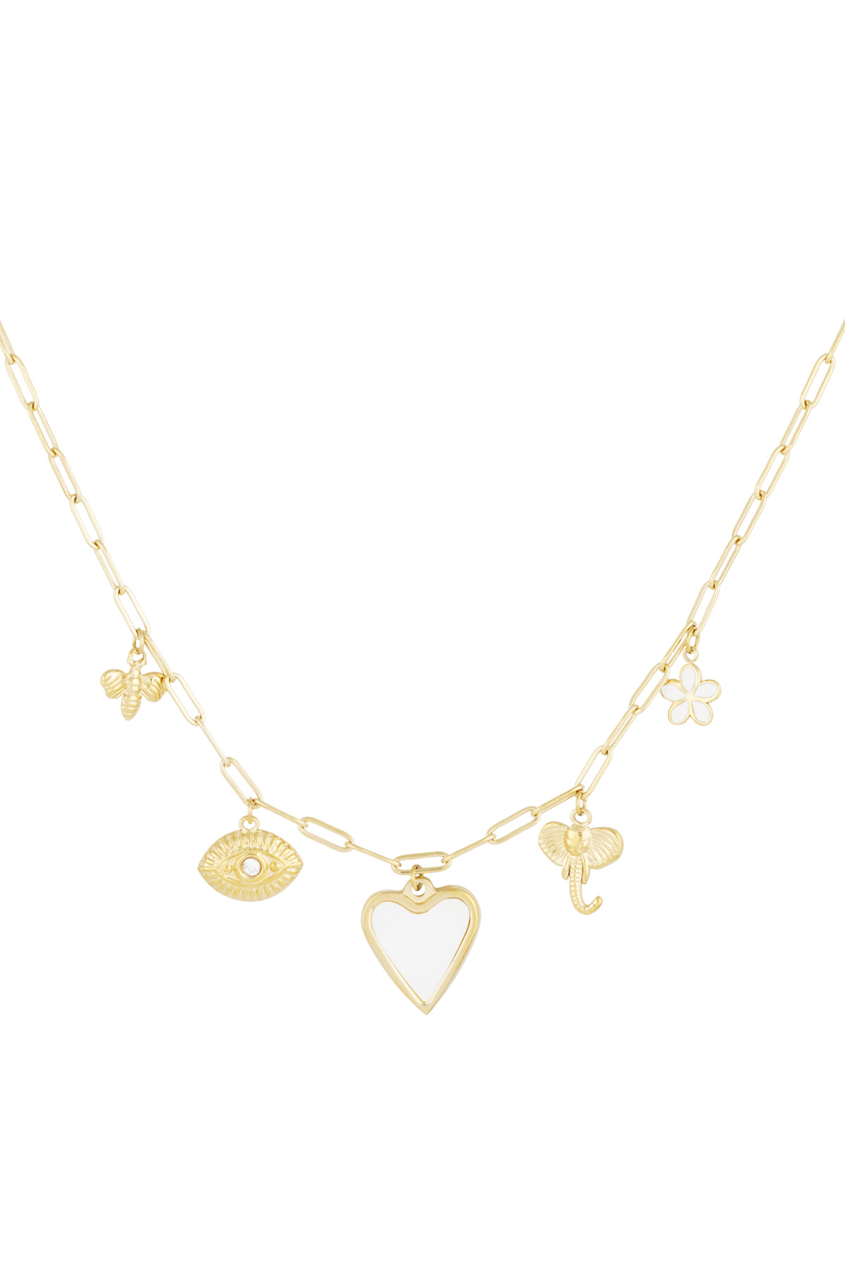 Heartstrings necklace - Gold color