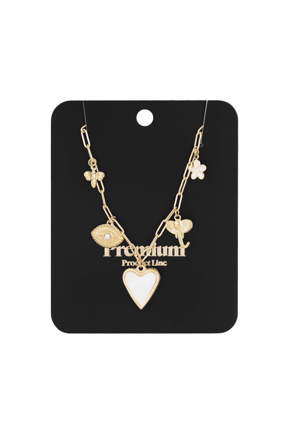 Heartstrings necklace - Gold color 2