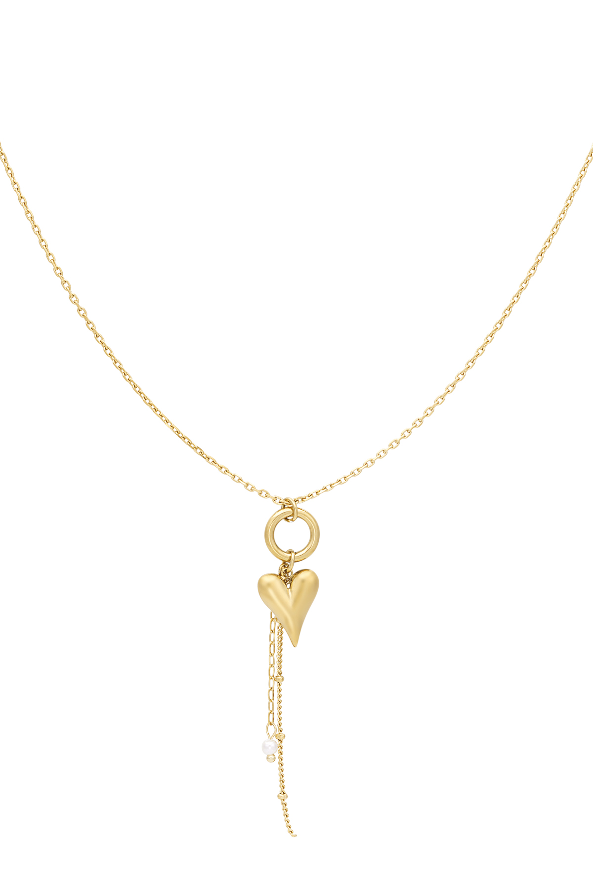 Pure heart necklace - Gold color h5 