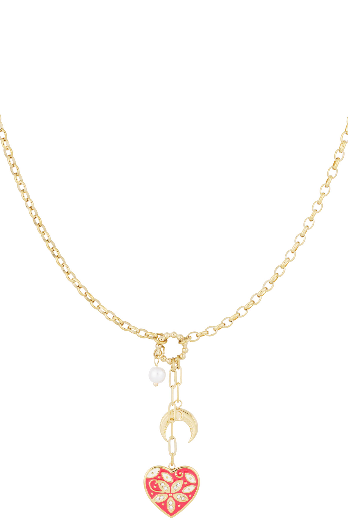 To the moon necklace - Gold color 