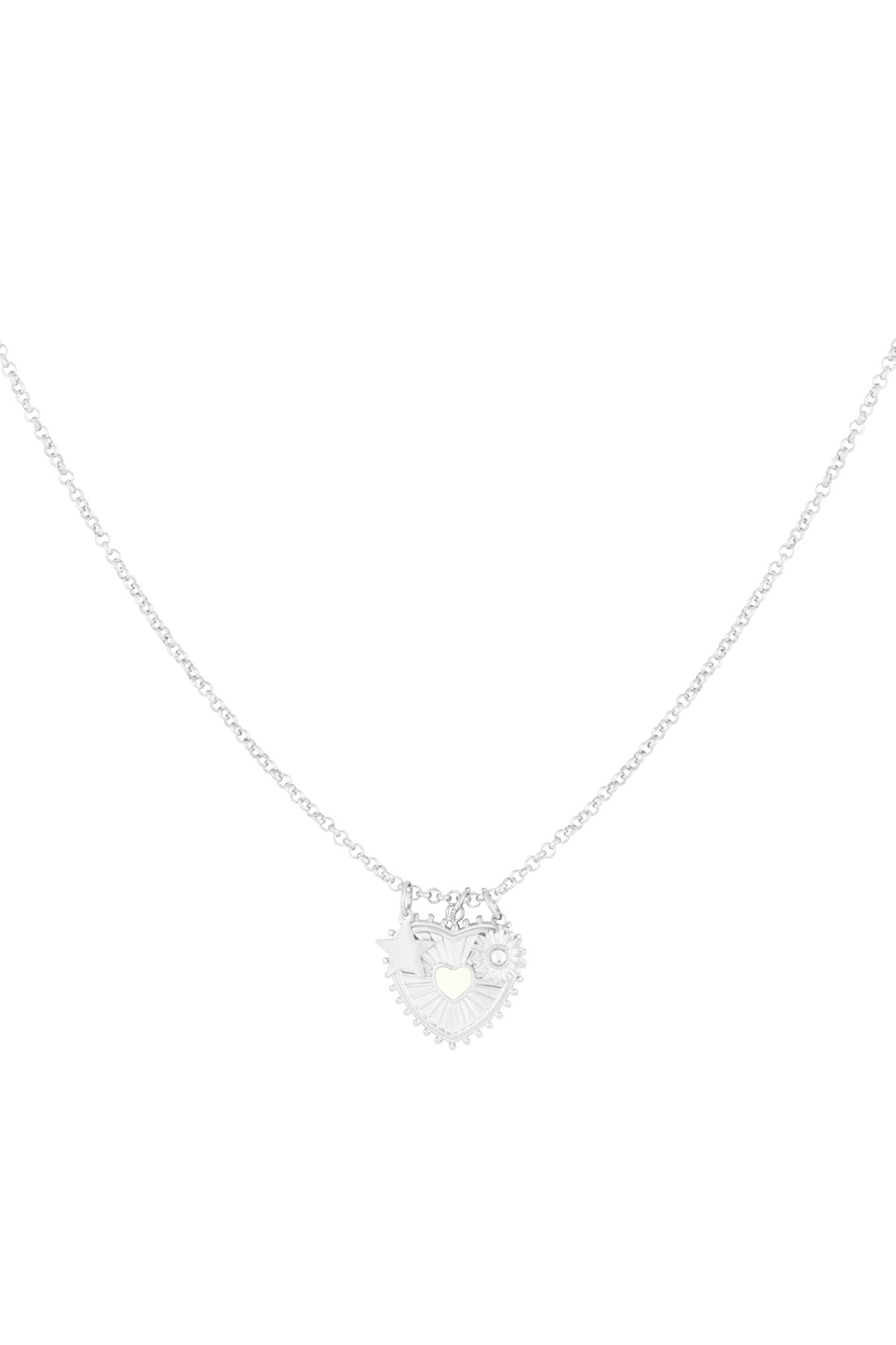 Love blossom necklace - Silver color