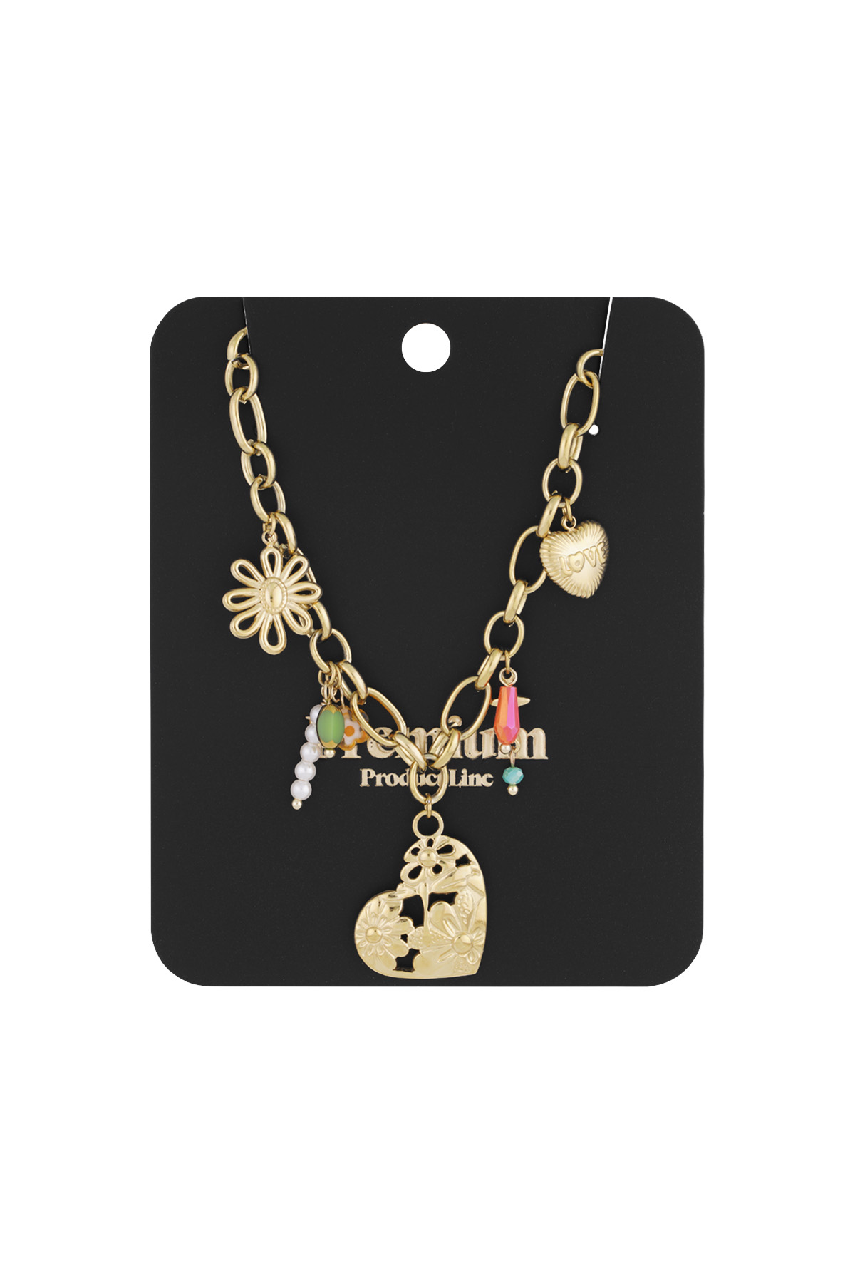 Charm necklace my lover - Gold color h5 Picture3