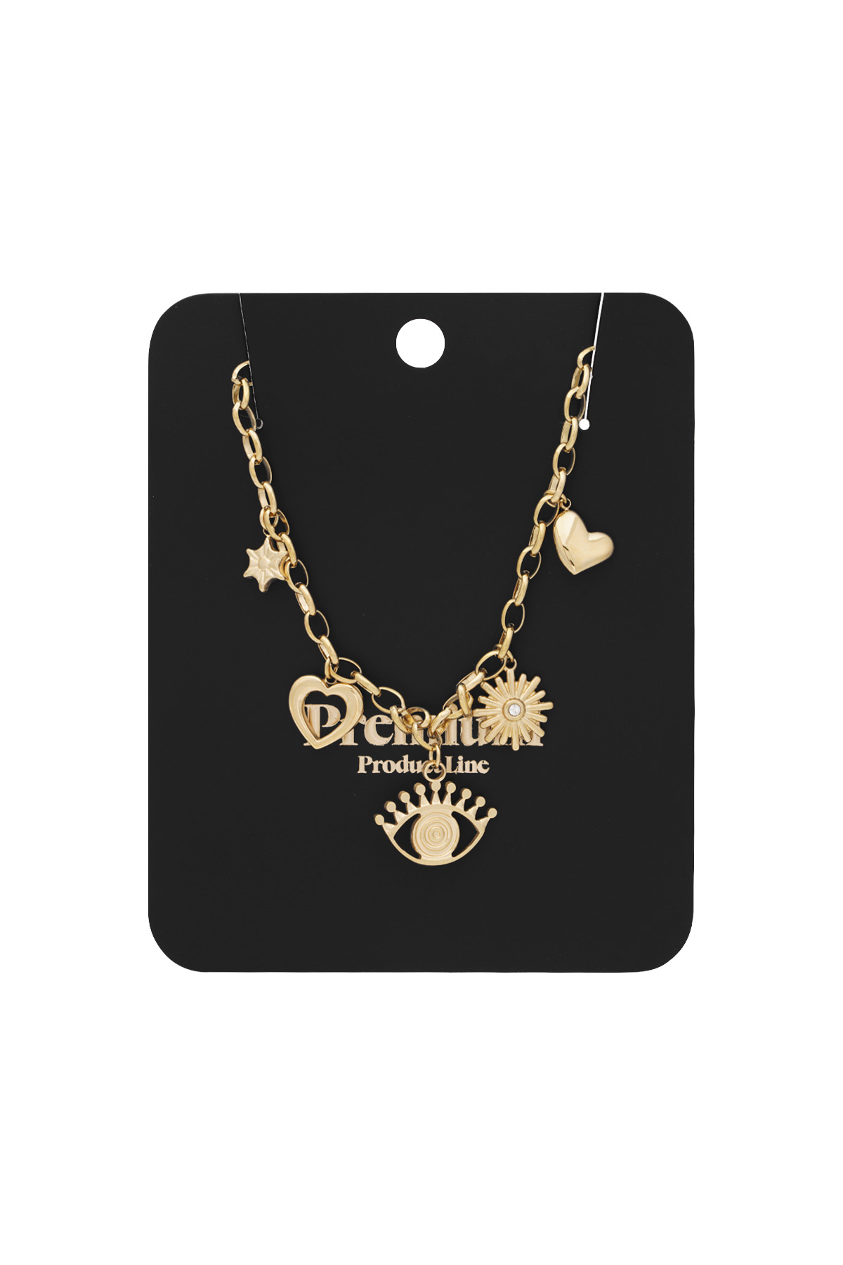 Charm wonderland necklace - Gold color h5 Picture2