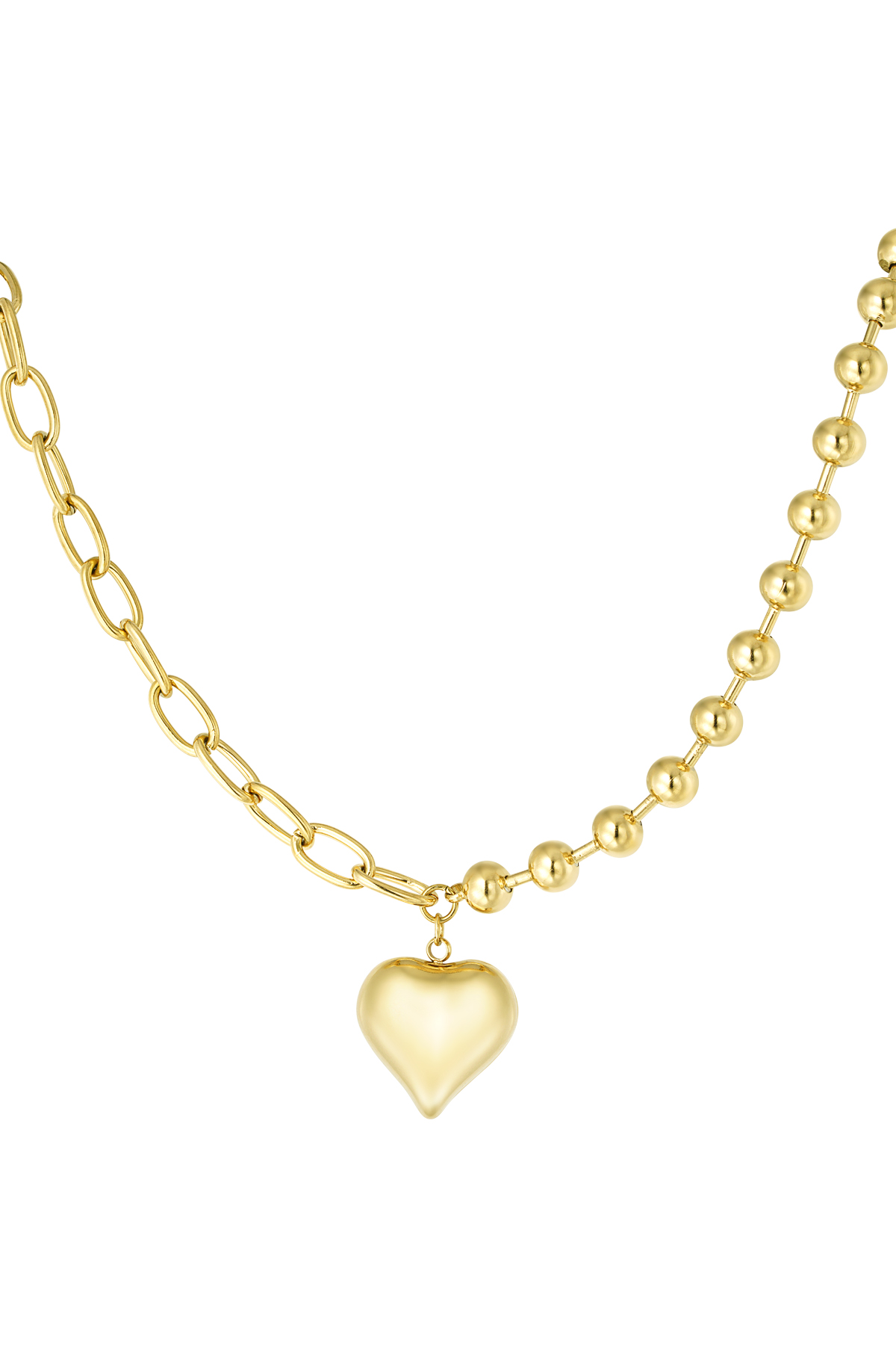 Necklace locket of love - gold h5 