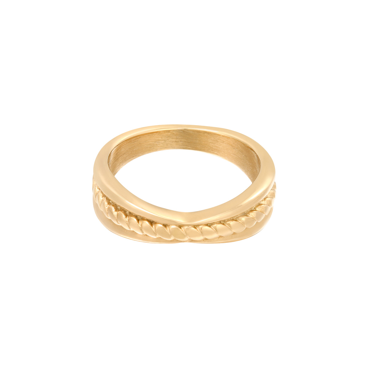 Gold color / 16 / Ring Intertwine Picture4