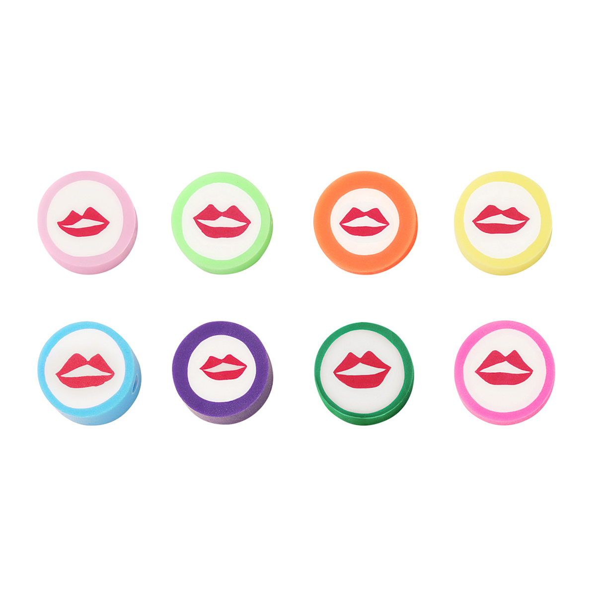 Lippen aus polymerperlen