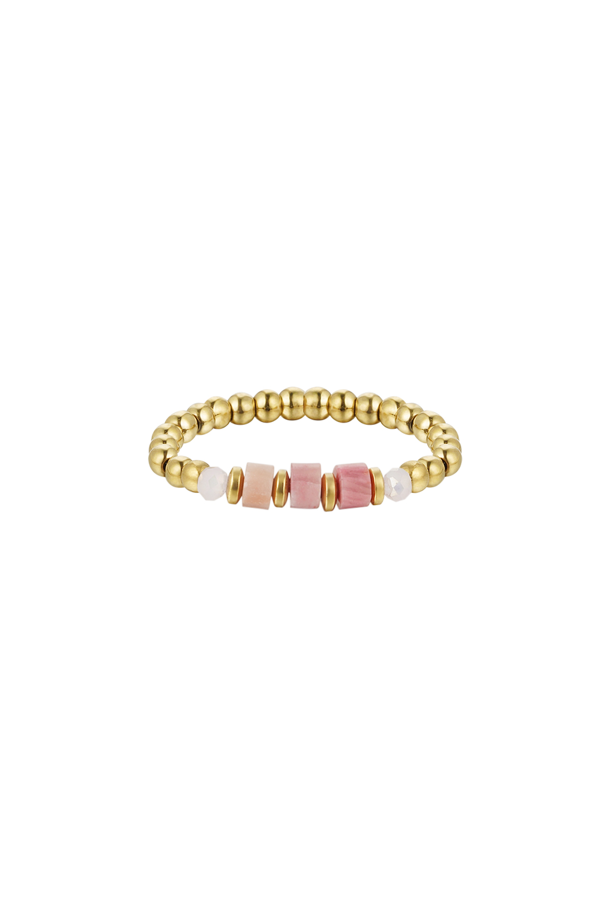 Bague pierres de base - Collection pierres naturelles - or/rose Rose & Or Stone Taille unique