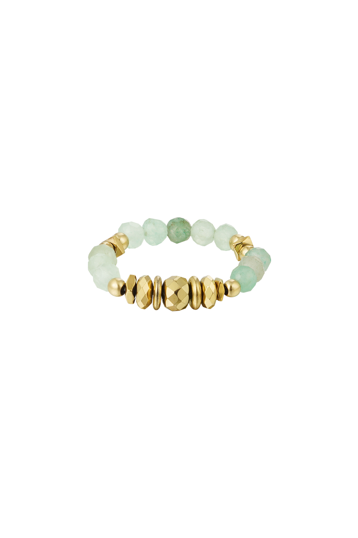 Pietre per anelli - Collezione pietre naturali - oro/verde chiaro Green Stone One size 