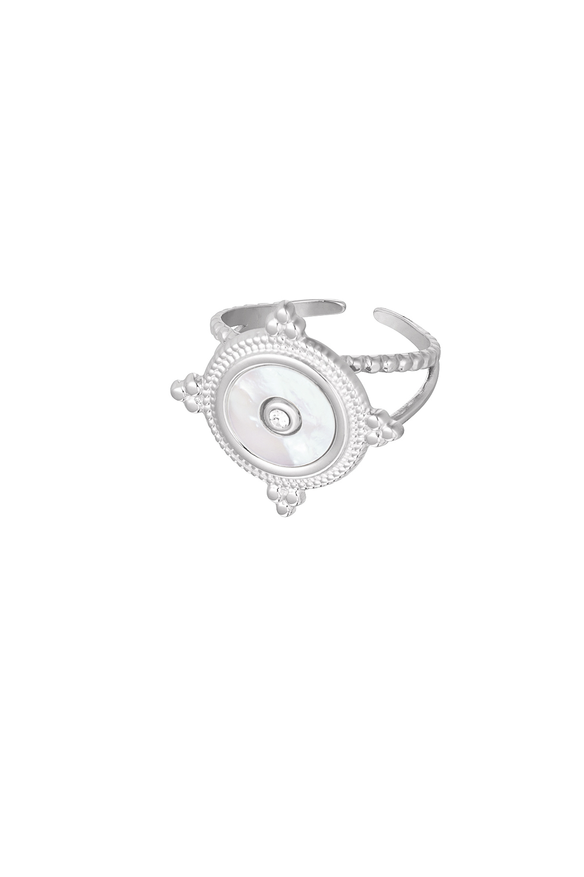 Ring gracefully round - silver h5 