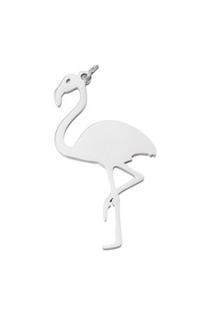 DIY Charm Flamingo - Silber h5 