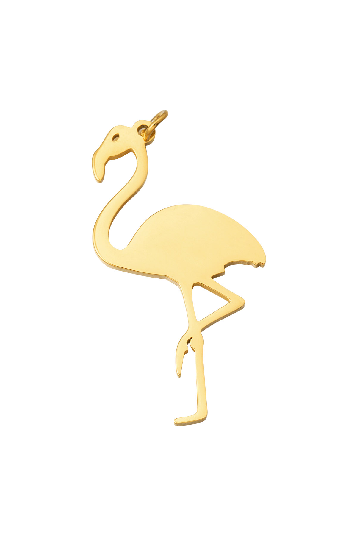 DIY charm flamingo - gold h5 