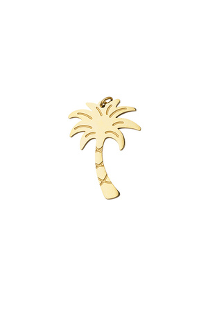 Charm palm tree - gold h5 