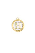 Gold / Charm elegante H - oro/bianco Immagine5