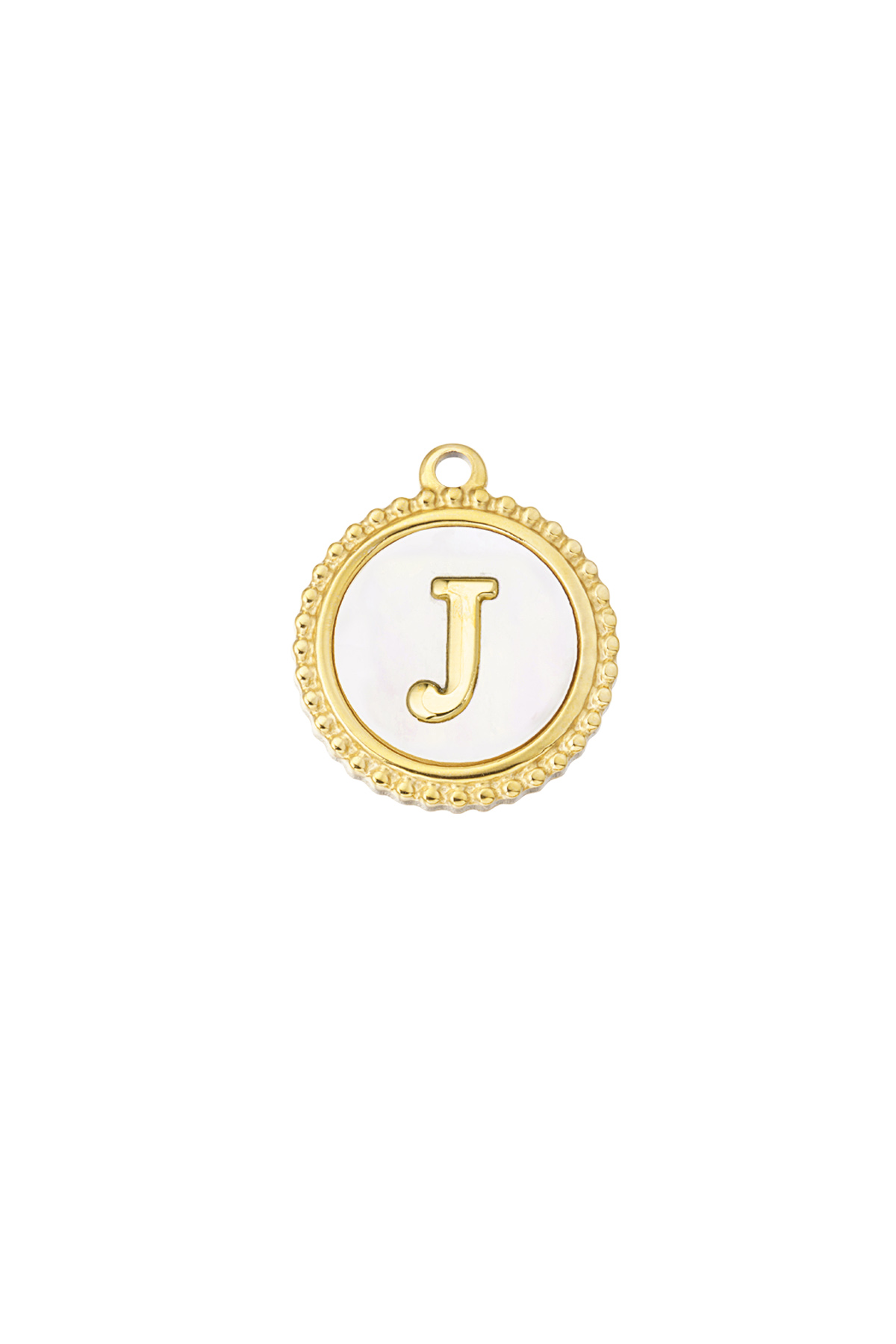 Gold / Charm elegante J - oro/bianco Immagine25