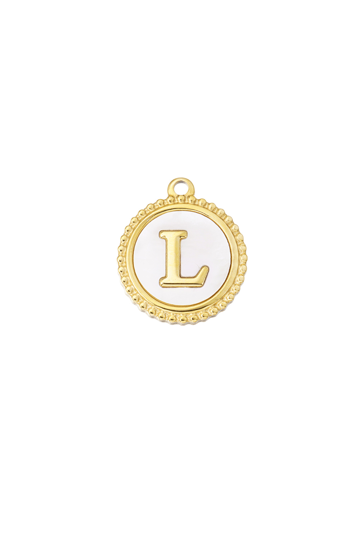 Charm eleganter L - Gold/Weiß h5 