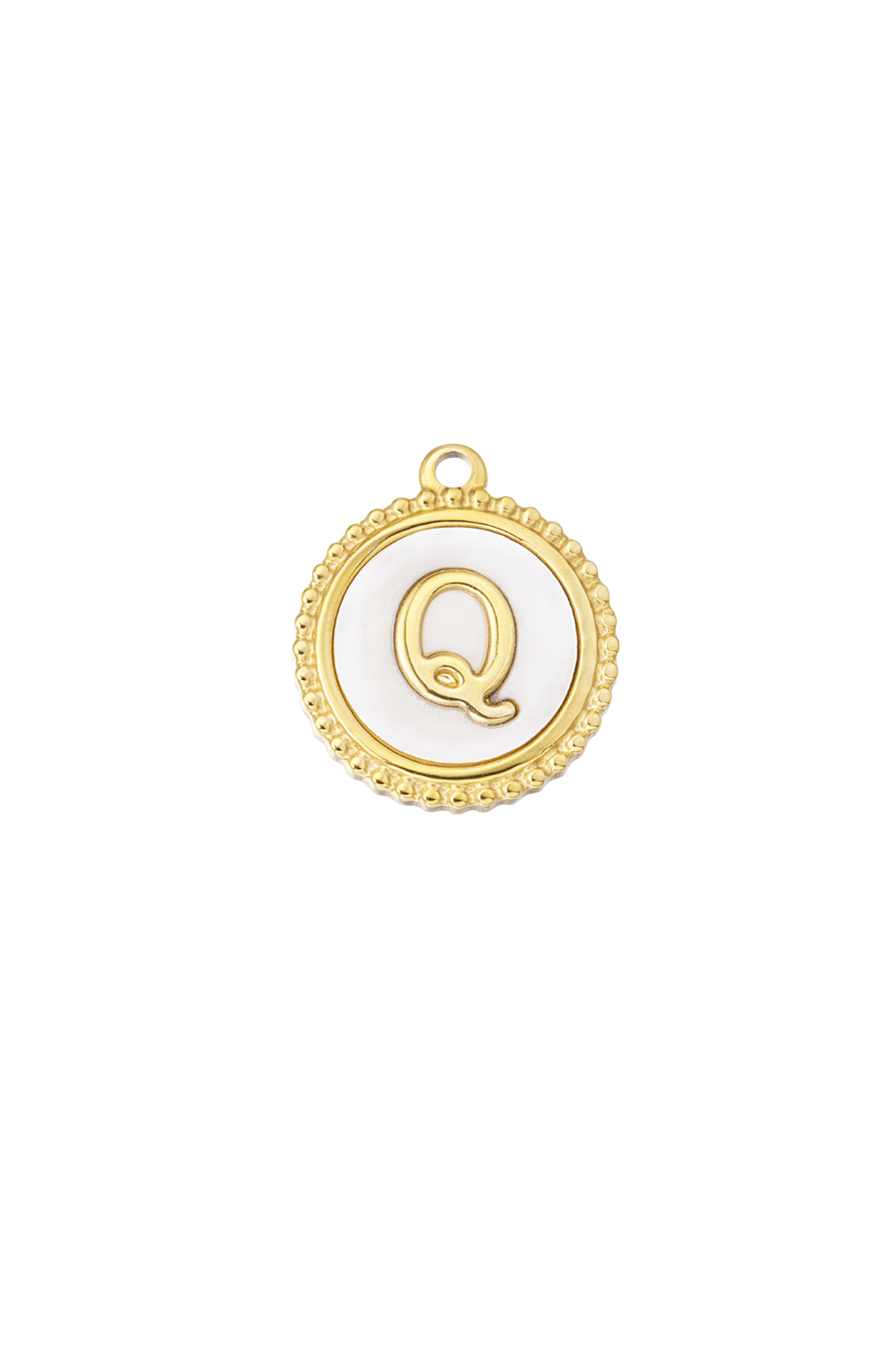 Gold / Charm elegant Q - altın/beyaz Resim14