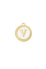 Gold / Charm graceful V - gold/white Picture19